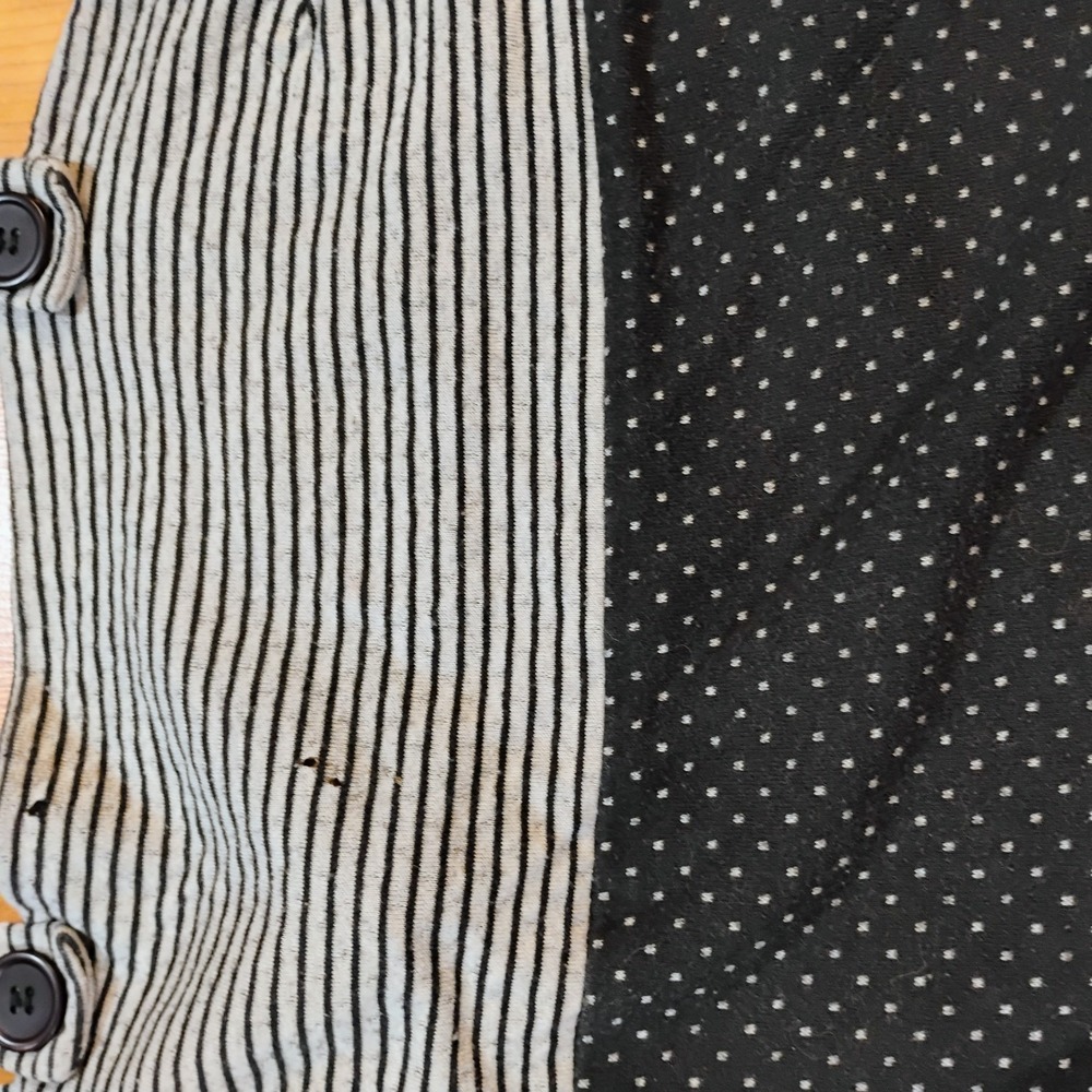 Maurices Women's Size Medium Black/White Patterned Strappy Tank Top Pockets - Picture 11 of 16